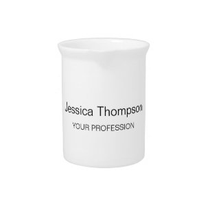 Modern Elegant Plain Simple Professional Beverage Pitcher