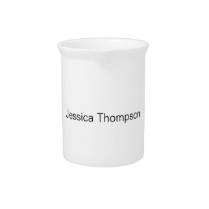 Modern Elegant Plain Simple Professional Beverage Pitcher