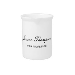 Modern Elegant Plain Simple Professional Beverage Pitcher