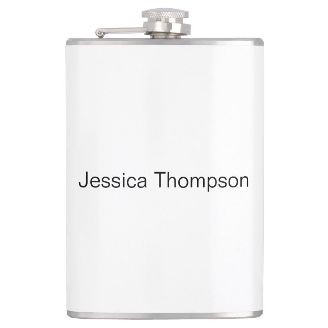 Modern Elegant Plain Simple Professional Flask (Front)