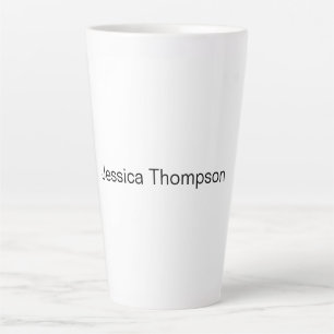Modern Elegant Plain Simple Professional Latte Mug