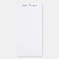 Modern Elegant Plain Simple Professional Magnetic Notepad