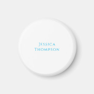 Modern Elegant Plain Simple Professional Name Magnet