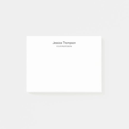 Modern Elegant Plain Simple Professional Post_it Notes