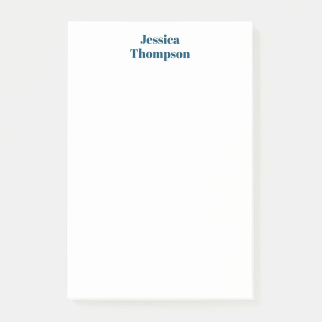 Modern Elegant Plain Simple Professional Post-it Notes (Front)