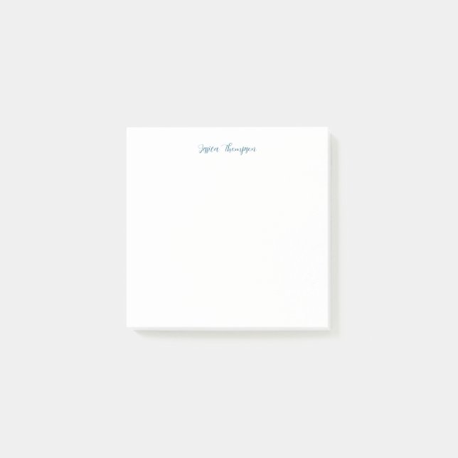 Modern Elegant Plain Simple Professional Post-it Notes (Front)