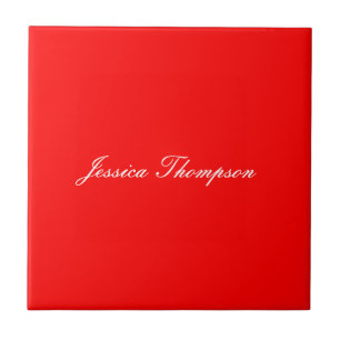 Modern Elegant Plain Simple Professional Red Ceramic Tile