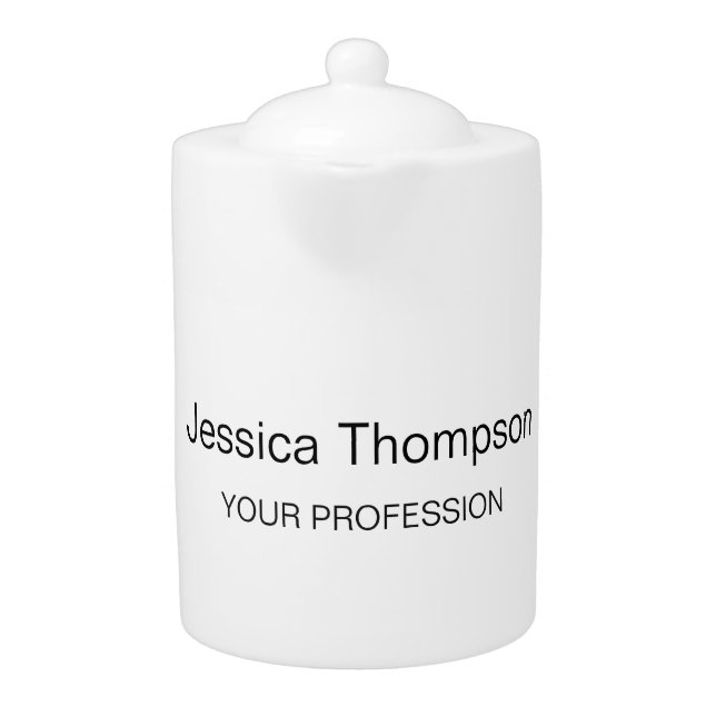 Modern Elegant Plain Simple Professional Teapot (Front)