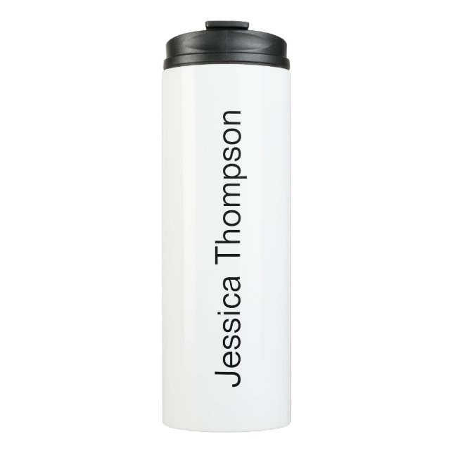 Modern Elegant Plain Simple Professional Thermal Tumbler (Front)