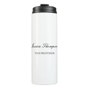 Modern Elegant Plain Simple Professional Thermal Tumbler