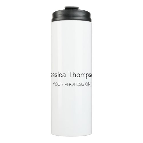 Modern Elegant Plain Simple Professional Thermal Tumbler