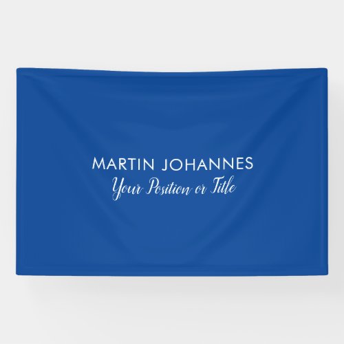 Modern Elegant Plain Stylish Blue Minimalist Banner