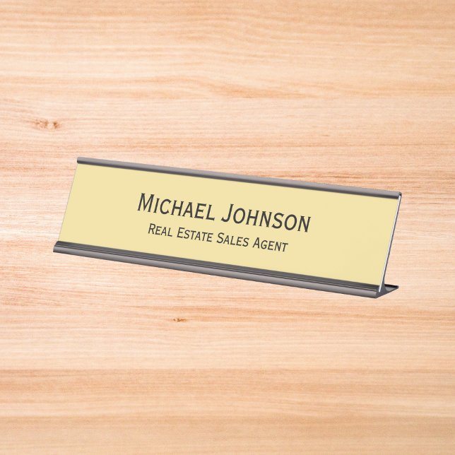 Modern Elegant Professional Business Office Title Desk Name Plate (Modern Elegant Professional Business Office Title Desk Name Plate)