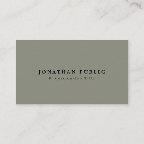 Modern Elegant Professional Creative Sleek Business Card