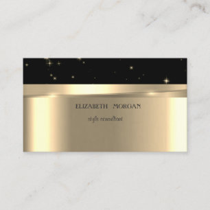 Modern Elegant Professional Gold,Black Business Card