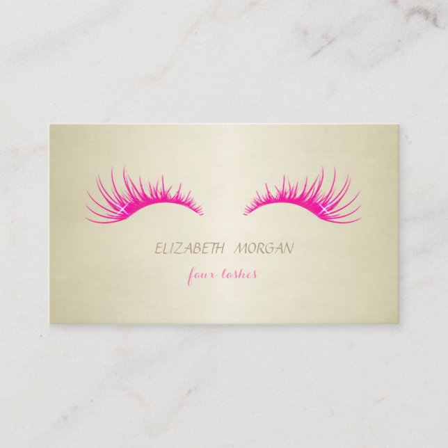 Modern Elegant Professional-Lashes Business Card (Front)