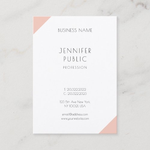 Modern Elegant Professional Minimalist Template Business Card