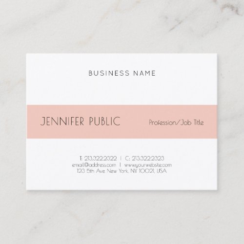 Modern Elegant Professional Minimalist Template Business Card