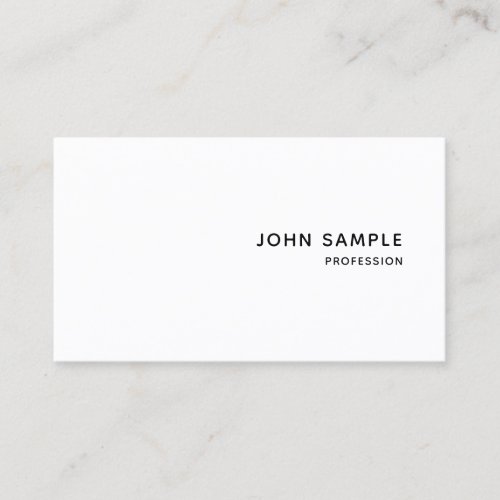 Modern Elegant Professional Personalized Simple Business Card