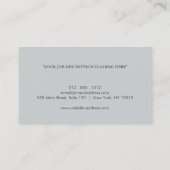 Modern Elegant Professional Plain Business Card (Back)
