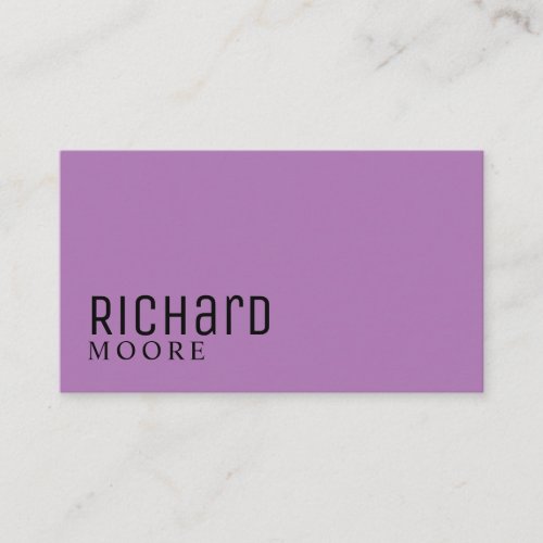 Modern Elegant Professional Plain Business Card