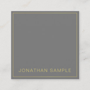 Modern Elegant Professional Premium Silk Finish Square Business Card