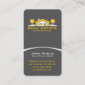 Modern Elegant Professional Real Estate Business Card by J32Teez at Zazzle