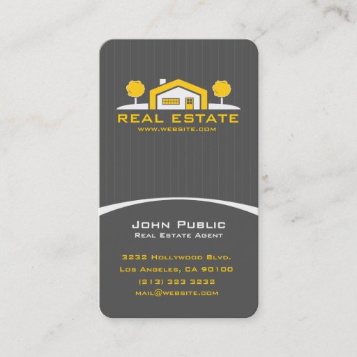Customizable Modern Elegant Professional Real Estate Business Card