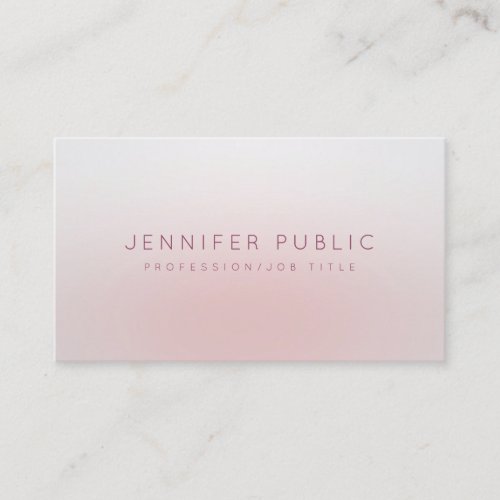 Modern Elegant Professional Simple Chic Template Business Card