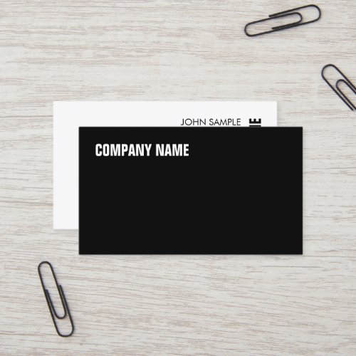 Modern Elegant Professional Simple Company Business Card