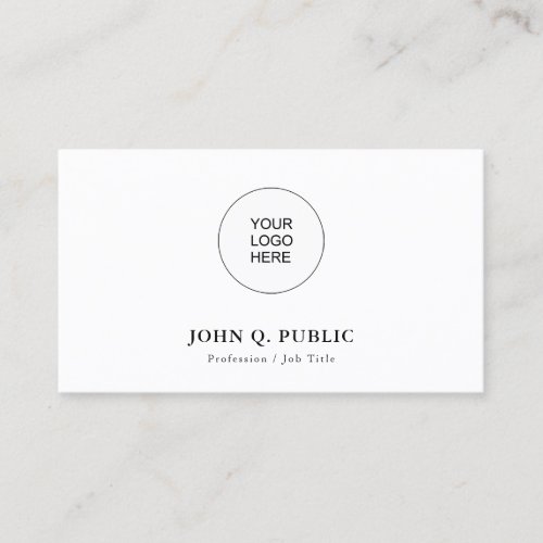 Modern Elegant Professional Simple Template Business Card