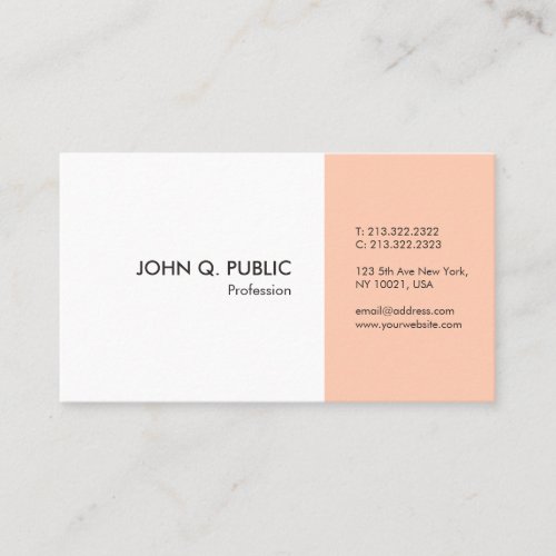 Modern Elegant Professional Simple Template Business Card