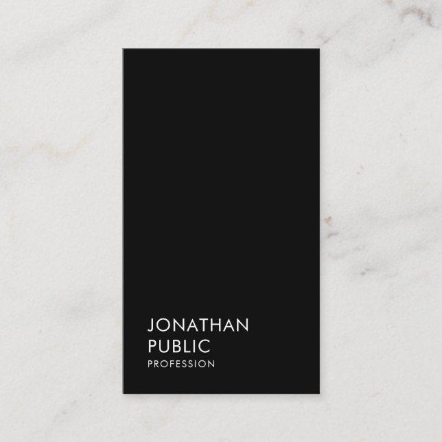 Modern Elegant Professional Template Minimalist Business Card (Front)