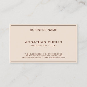 Modern Elegant Professional Template Terracotta Business Card