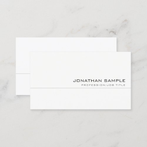 Modern Elegant Professional Trendy Simple Business Card