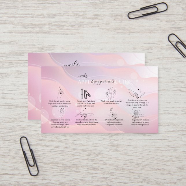 Modern Elegant Purple Holographic Logo  Business C Business Card (Front/Back In Situ)