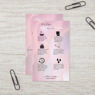 Modern Elegant Purple Holographic Logo Business C Card