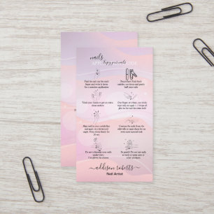 Modern Elegant Purple Holographic Logo  Business C Card