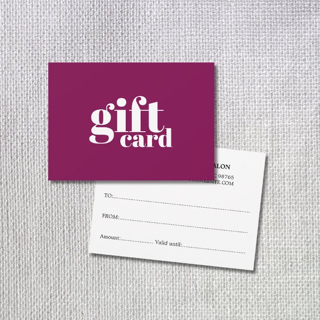 Modern Elegant Purple Red Salon (Creator Uploaded)