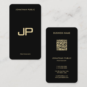 Modern Elegant QR Code Template Rounded Corner Business Card