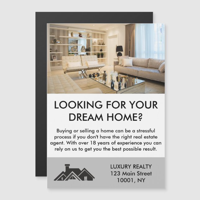 Modern Elegant Real Estate Agent Personalized  (Front/Back)