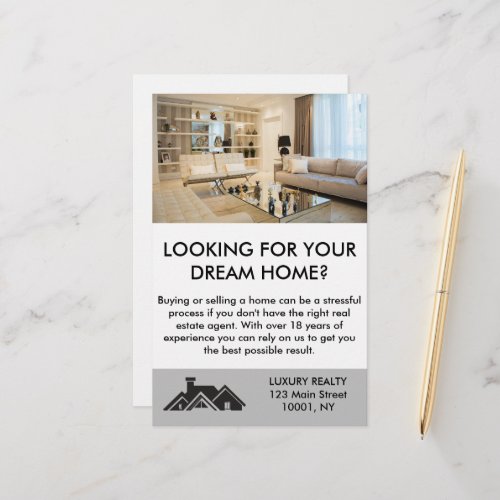 Modern Elegant Real Estate Agent Personalized  Stationery