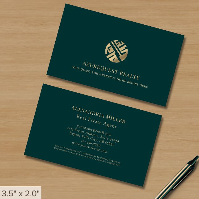 Modern Elegant Real Estate Business Cards (Creator Uploaded)