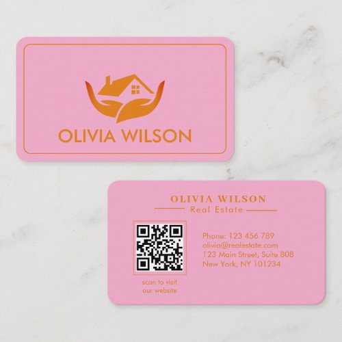 Modern Elegant realtor simple black bg Business Card