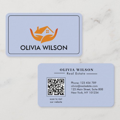 Modern Elegant realtor simple black bg Business Card