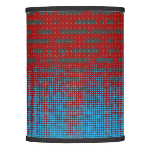 Modern elegant red blue pattern new design for him lamp shade