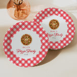Modern Elegant Red Pizza Party Birthday Party Paper Plates<br><div class="desc">This is a Modern Elegant Red Pizza Party Birthday Party Paper Plates!</div>