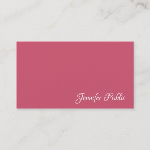 Modern Elegant Red Professional Simple Template Business Card