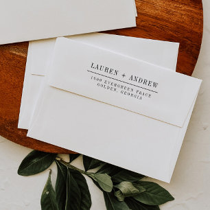 Modern Elegant Return Address Envelope