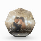 Modern Elegant Romantic Stars Keepsake Photo block